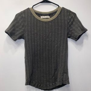 🟣 We the Free/Free People - Green Stretchy T-Shirt